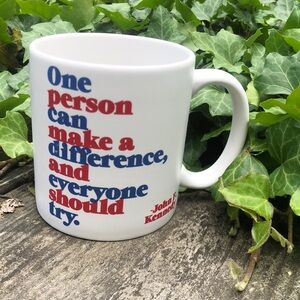⭐️🇺🇸John F. Kennedy “JFK” Blue Red White "Make a Difference" by Quotable Mug